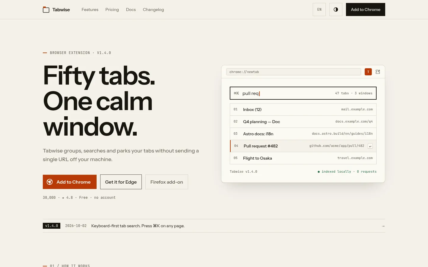 Extension Kit theme home page